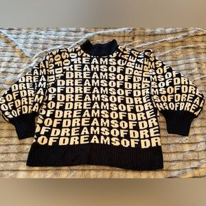 H&M “Dreams Of” Graphic Knit Sweater, NWT